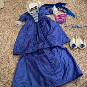 American Girl Felicity's Christmas dress outfit